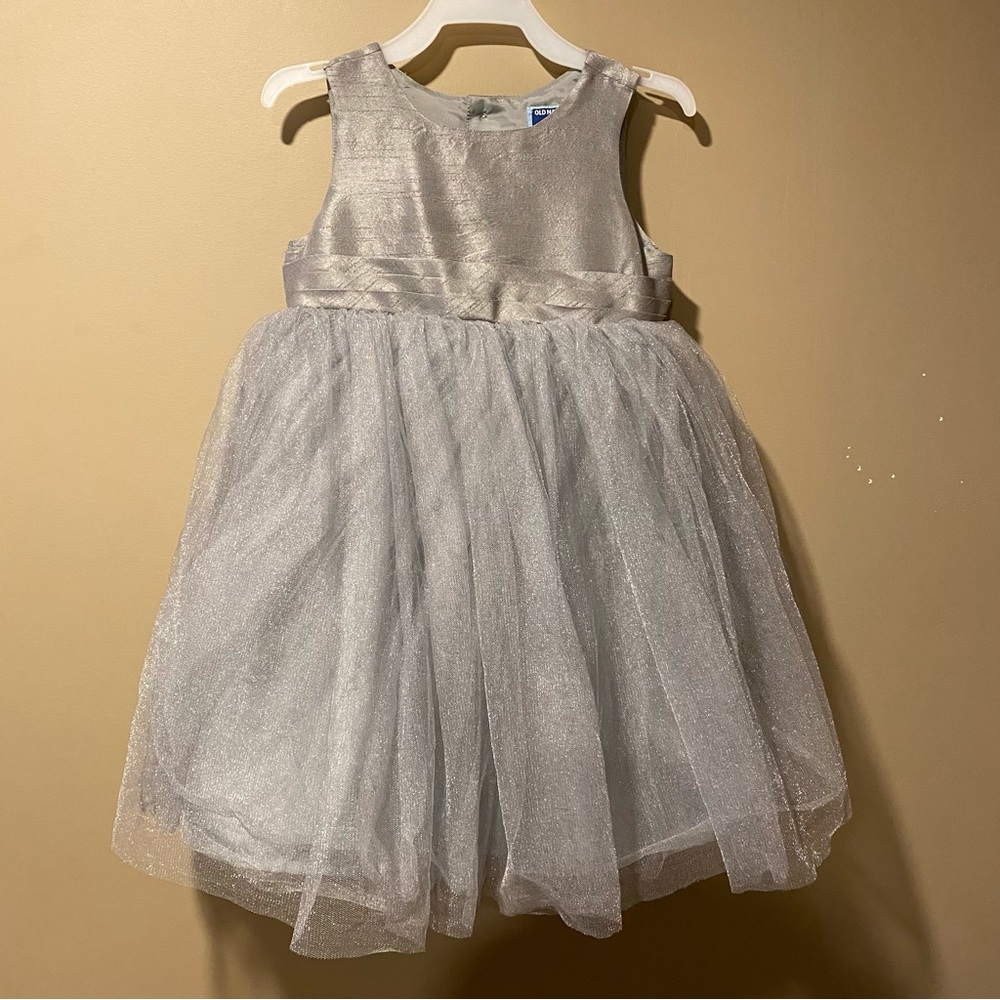 Princess ball gown silver dress